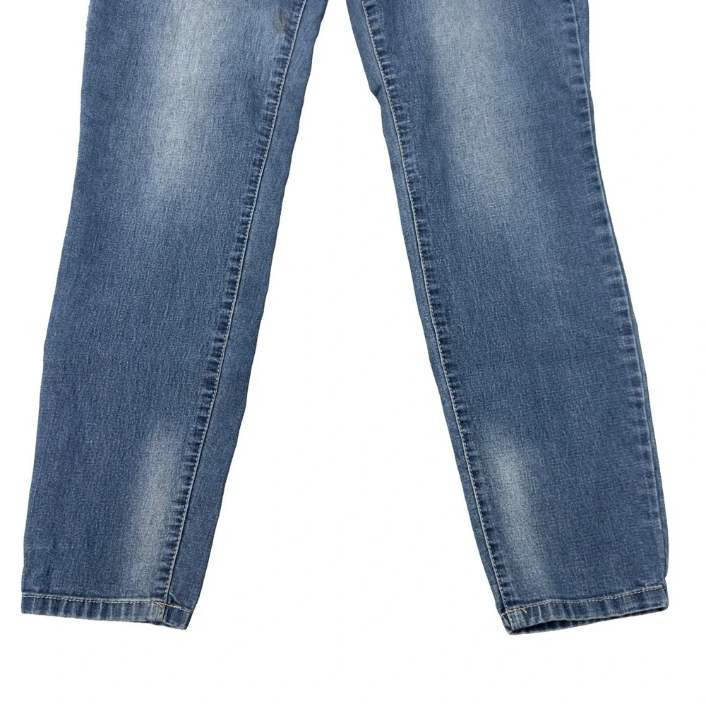 LEI Emma Jegging Jeans Womens Size 13 Reg Blue Skinny‎ Stretch Denim Side Jewels